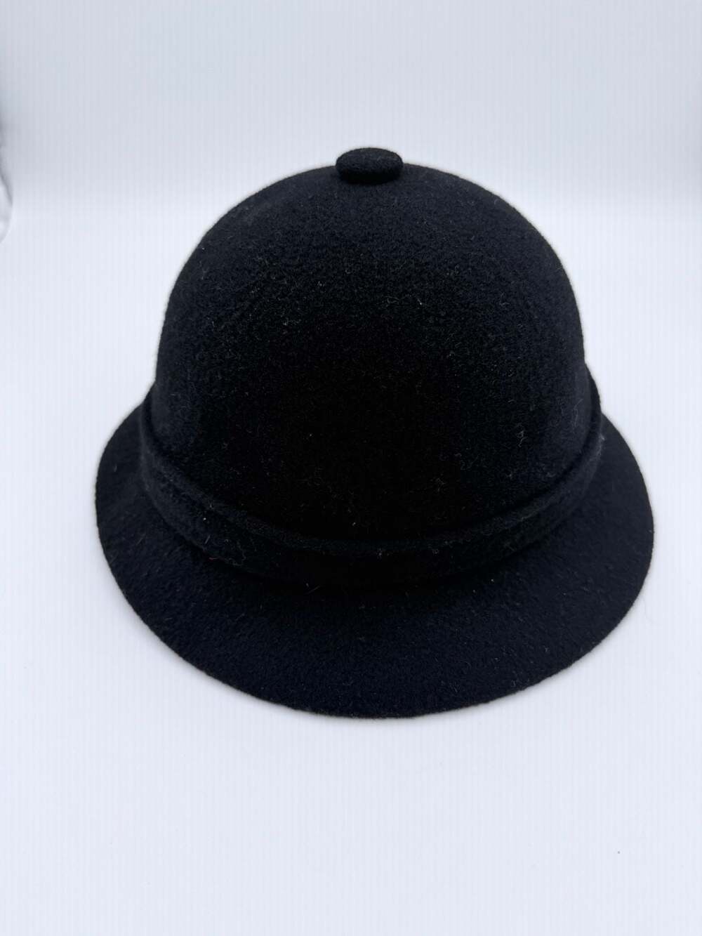 Kangol Wool Felt Bell Hat Black Vintage Made In England